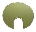 Electriduct 1.57" Metal Desk Grommet 40mm Cable Hole Cover Wire Cord Organizer | Brushed Brass