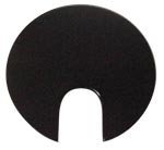Electriduct 1.57" Metal Desk Grommet 40mm Cable Hole Cover Wire Cord Organizer | Black Epoxy