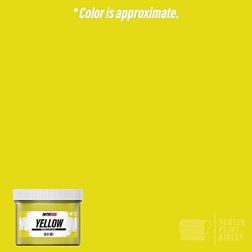 Rapid Cure® Screen Printing Ink Yellow (Quart - 32oz.)- Plastisol Ink for Screen Printing, Fast Curing Fabric Paint - Screen Print Direct®, USA Made