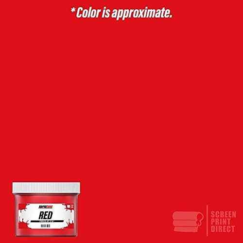 Rapid Cure® Screen Printing Ink Red (Pint - 16oz.) - Plastisol Ink for Screen Printing, Fast Curing Fabric Paint - Screen Print Direct®, USA Made