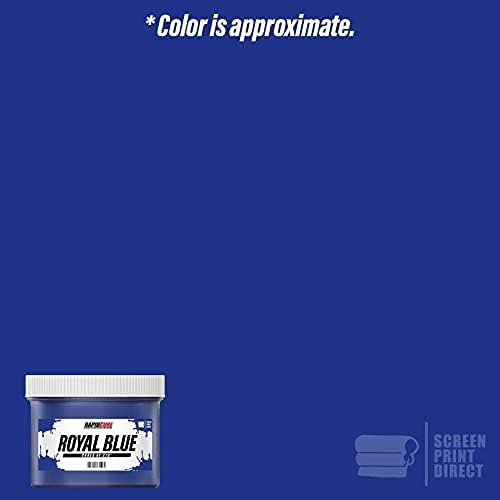 Rapid Cure® Screen Printing Ink Blue (8oz.) - Plastisol Ink for Screen Printing, Fast Curing Fabric Paint - Screen Print Direct®, USA Made