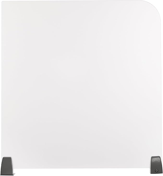 Desk Divider,2 PCS Desk Privacy Panel and Privacy Shields Frosted Acrylic Clamp-on Desk Partition for Office,School,Reception,23" x 22"