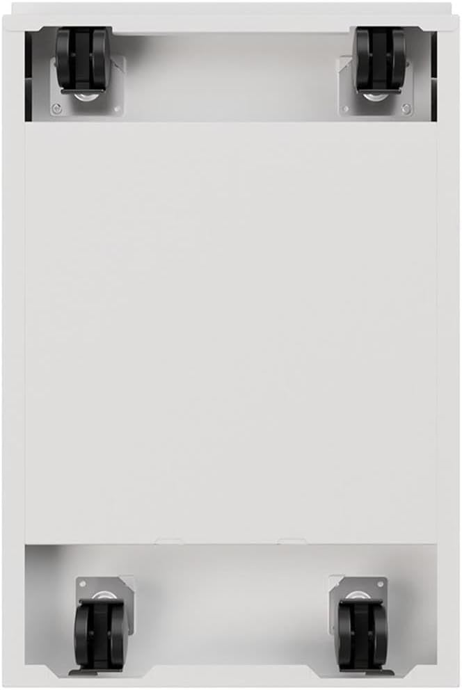Hirsh Industries 20" Deep 2 Drawer Mobile File Cabinet File in White