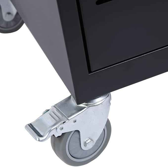 36-Bay Mobile Laptop Cart & Chromebook Charging Station - Heavy-Duty Locking Cabinet for 17" Screens, Laptop Storage Rack for Multiple Laptops/Tablet, Ideal for Schools, Offices, Hospitals (Black)