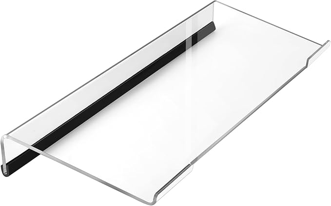 Egchi Computer Keyboard Stand PC Keyboard Stand, Acrylic Tilted Keyboard Stand for Ergonomic Typing Clear Keyboard Tray for Easy Typing and Working, Keyboard Holder with Silicone Non-Slip Case