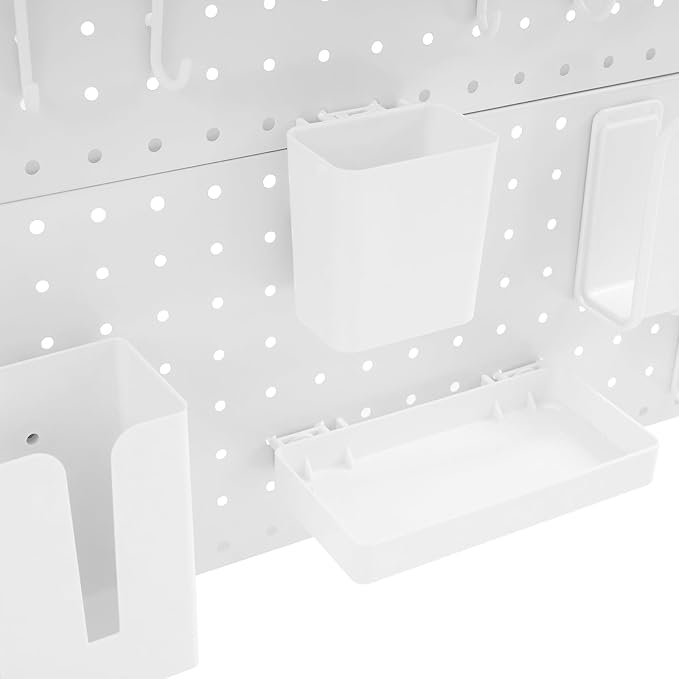 32"W Clamp on Desk Shelf with Pegboard, Adjustable Desk Organizer Shelf Desktop Storage Shelves for Home Office Dorm Gaming Desk, Space Saving Tabletop Display Rack Organization (32*5*37.4in)