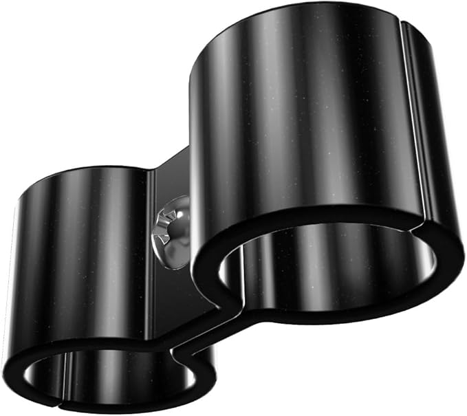 10 Pack! Black Post Clamp – Durable, Secure Connection for Wire Shelving Units, Easy to Install, Space-Saving Solution, Heavy-Duty Support Pack