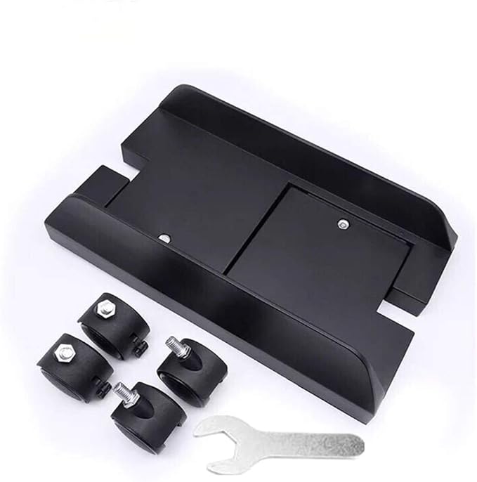 Universal ABS PC Computer Tower Stand Holder, Adjustable Width, Rolling Caster Wheels, 6-10 inches, Black