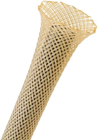 1.75" PET Expandable Braided Sleeving - Color: Beige - Length: 200FT