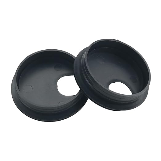 6PCS Black Plastic Desktop Cable Hole Cover Grommets 2.5 Inch Cord Organiser Threading Box/Computer Desk Decorative Ring