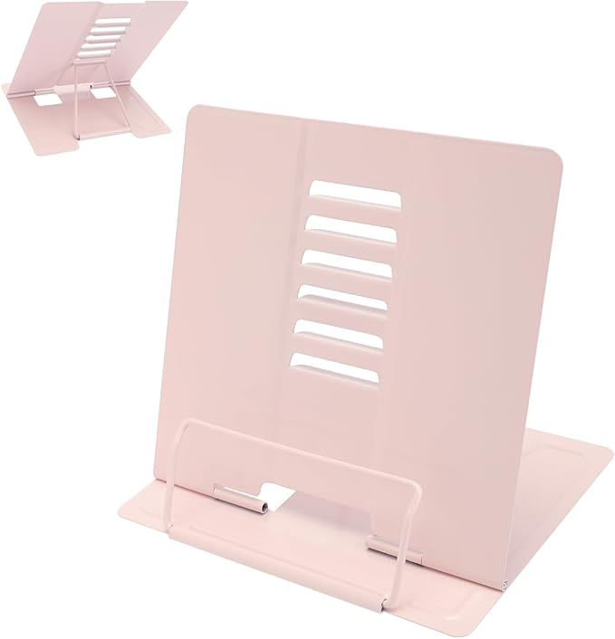 Metal Book Stand Adjustable Book Holder for Reading