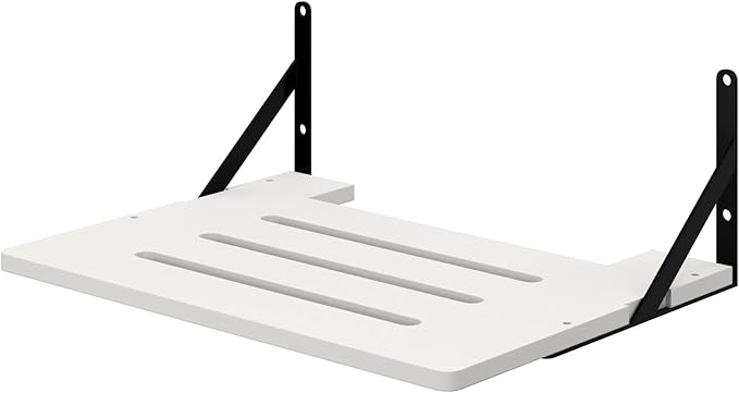 Black White Small Mini Projector Shelf for Wall, Cable Box / Router Shelf,Floating Projector Mount, Holder Stand Accessories