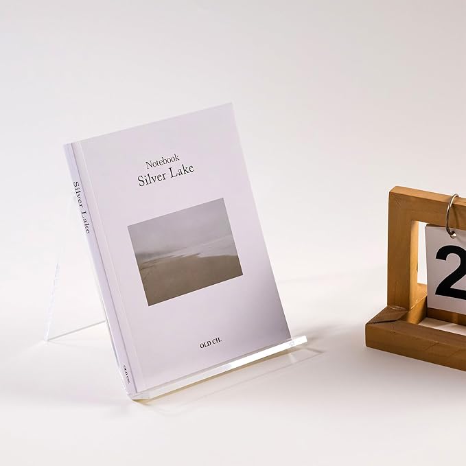Acrylic Book Stand, Book Display Holder 8.5 x 11, Clear Acrylic Display Easel Transparent Display Stand Holder Tablet Holder for Album, CD, Magazine, Picture, Plate, Artworks, Phone, (2-PACK)