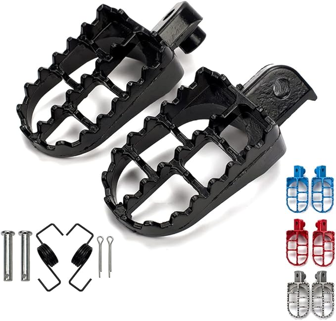XINGWU Black Dirt Bike Footrest,Aluminium Footpegs Pedals,for XR50R PW50 CRF70 TW200 KLX110 CRF50 50cc 70cc 90cc 110cc 125cc TaoTao Motorcycle Part