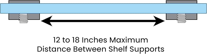 Dulles Glass Floating Shelf Brackets, Rectangular Clamps Heavy Duty, Brushed Nickel, for Glass, Wood, Acrylic Wall Mounted Shelf Support. 1 Piece