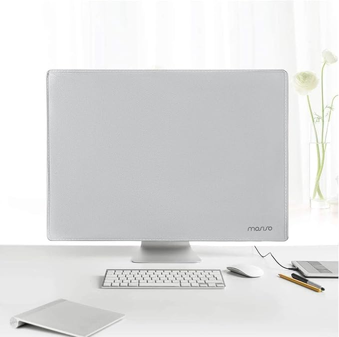 MOSISO Monitor Dust Cover 26, 27, 28, 29 inch Anti-Static Dustproof LCD/LED/HD Panel Case Computer Screen Protective Sleeve Compatible with iMac 27 inch, 26-29 inch PC, Desktop and TV, Gray