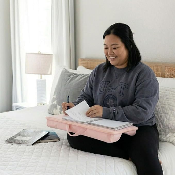 LAPGEAR Original Lap Desk – Fits Up to 17″ Laptops – Rose Quartz – Style No. 45154