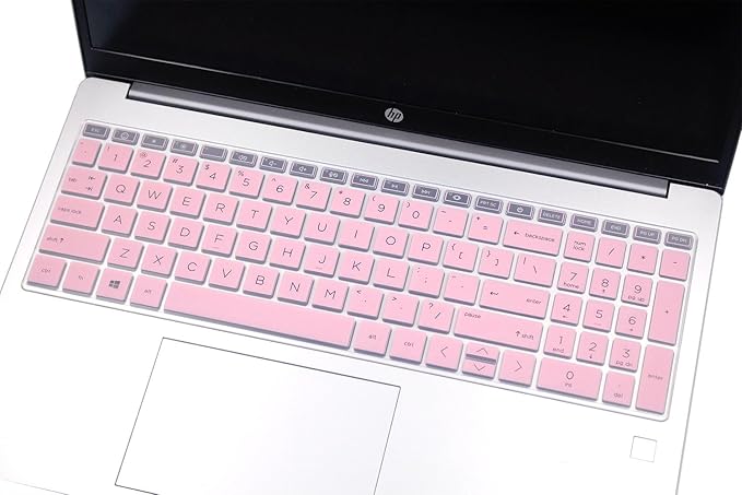 Keyboard Skin Compatible for 15.6" HP Laptop 15-fc 15-fd 15t-fd 15z-fc Series, HP Pavilion 15 15-eg/eh/er 15t-eg200/eg300 15z-eh300 Series, HP Pavilion 17z 17z-cp000 17z-ca200 17-cn 17-cp Series (Pink