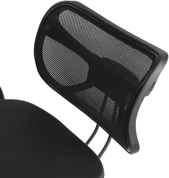 Ergonomic Height Adjustable Breathable Kneeling Chair Back Support Kneeling Chair with Leather Cushion Comfortable Mesh Backrest, Spine Alignment Support