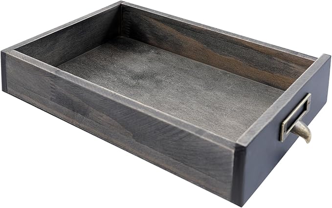 12 Drawers Apothecary Cabinet, 4-Pack Wood Tabletop Medicine Cabinet, Vintage Desktop Drawer Library Card Catalog Cabinet Wooden Chest Drawer Organizer for Tea Herbs Jewelry Stationery (Black)
