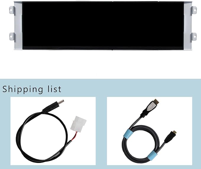 VSDISPLAY 12.7 Inch 2K Bar LCD Screen Monitor 2880x864 IPS DIY for D41 Computer PC Case Building CPU/GPU Monitoring Secondary Display,with USB-C DP Input