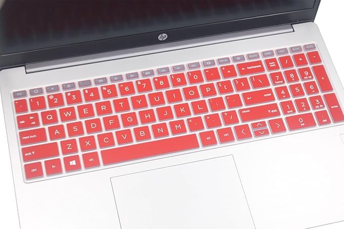 Keyboard Cover Compatible for 15.6" HP Laptop 15-fc 15-fd 15t-fd 15z-fc Series, HP Pavilion 15 15-eg/eh/er 15t-eg200/eg300 15z-eh300 Series, HP Pavilion 17z 17z-cp000 17z-ca200 17-cn 17-cp Series (Red