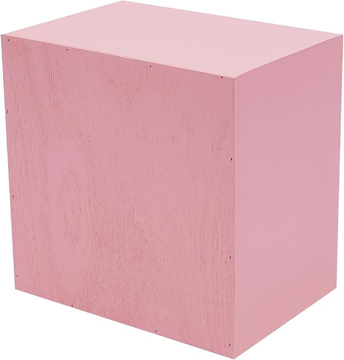 Vintage Drawer Wooden Drawers Organizer, 16-Drawer Desktop Storage Box Pine Wood Desktop Organizer with Label Holders, Desk Drawer Unit Collectors Box for Office, Home (Pink)