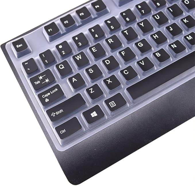 Keyboard Skin Cover Compatible with Lenovo Preferred Pro & Preferred Pro II Wired Keyboard 4X30M86879 4Y9400 73p5220 41A5289, sk-8813/8825/8820/1619/8827/8817, ku-0225, KB-1021/1468, ekb-425a (Black)