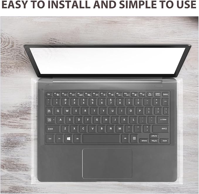 Veemoon 15.6inch Laptop Acrylic Keyboard Cover Anti-Cat Laptop Keyboard Cover Clear Mechanical Keyboard Dust Cover Computer Transparent Waterproof Protector Case for Home School Office