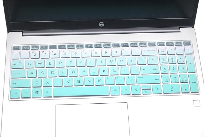 Keyboard Skin Compatible for HP Pavilion Laptop 17z 17-cn 17-cp, HP Laptop 17t 17.3 17z-cp000/cp300/cp200 17t-cn300/cn200/cn000 17-cn2165cl 17-cn3033cl 17-cp2033dx 17-cp0700dx 17-cp0012dx (Ombre Mint)