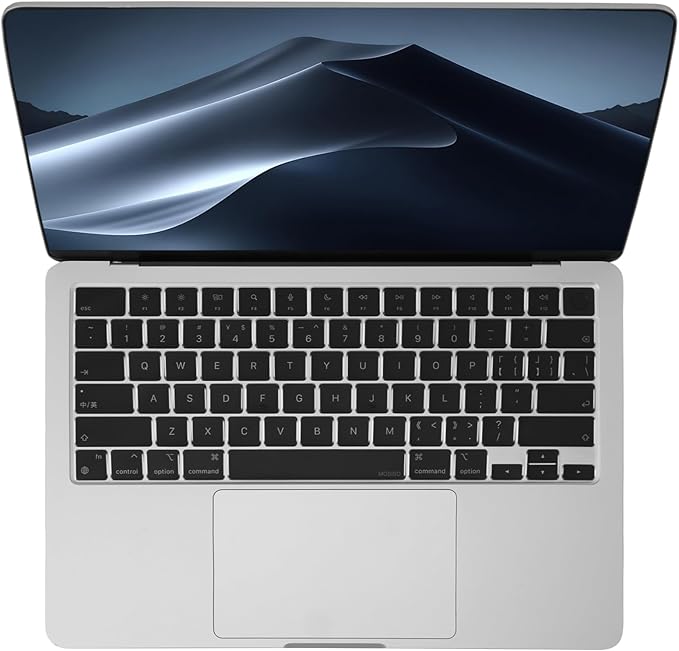 MOSISO 2 PCS Keyboard Cover, Keyboard Protector Compatible with MacBook Neo 13 inch 2026 A18 Pro, Compatible with MacBook Air 15/Air 13.6 M5 M4 M3 M2/ Pro 14/Pro 16 M5/M4/M3/M2/M1/, Clear
