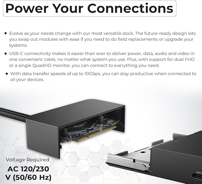 WD19 Dell Docking Station Dual Monitor - USB-C Dock with 180W Adapter, HDMI, DisplayPort, USB-C Cables - Dell Laptop Docking Station (Renewed)