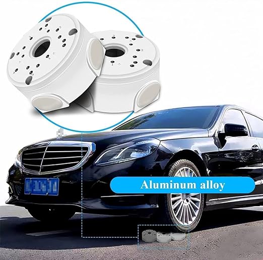 Metal Aluminum Waterproof Junction Box Mount Bracket, Universal for Bullet Security Camera Waterproof Hide Cable Junction Boxs Compatible Video Surveillance Cameras