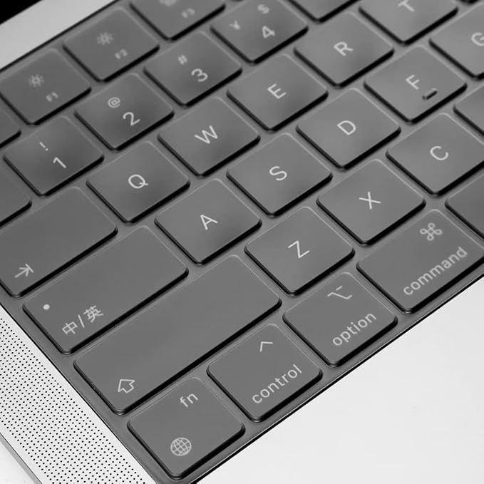ProElife Keyboard Cover Skin for 2025-2022 MacBook Air 13.6 inch 15.3 inch M4 M3 M2 Chip U.S Enter TPU Protector for MacBook Air 13'' 15'' M4 M3 M2 2025 2024 2023 2022 Accessory (Transparent)