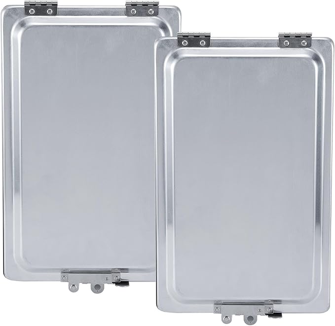 Truck and Trailer Aluminum Manifest Holder Waterproof Box with Stainless Steel Hinges and Latch, Document Holder Kit (2)