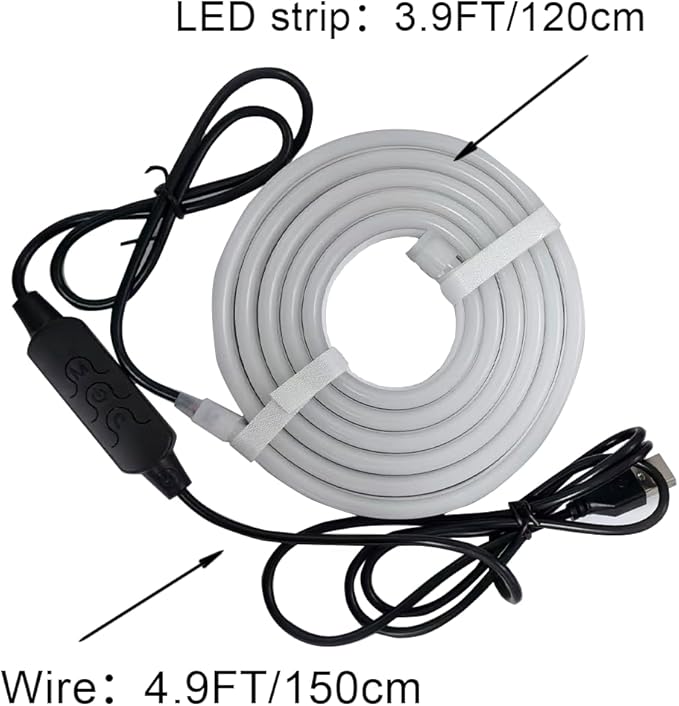pc sync Light bar,LED Light Strips Deliver Synchronized Lighting Effects with Screen Colors and Music, Compatible with Win/Mac Systems. (PC Sync Light (for 27-inch Models))