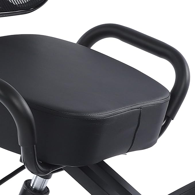 Ejoyous Kneeling Chair, Pneumatic Posture Correcting Knee Stool with Cushion Height Adjustable Rolling Orthopaedic Desk Stool for Banking Meeting Room Office Home Reception