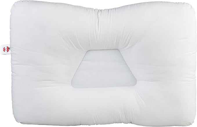 Core Products Tri-Core Cervical Support Pillow – Gentle (Medium Firmness) Orthopedic Neck Pillow for Pain Relief, Back and Side Sleepers – Ergonomic Contour Pillow – Assembled in USA, Midsize, White