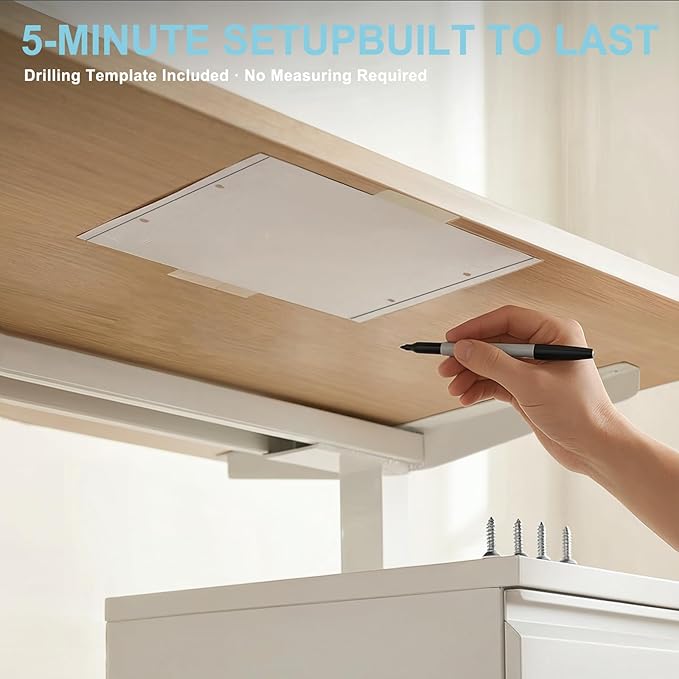 Under Desk Lockable Drawer, Slide-Out Storage Organizer with Full Extension Ball-Bearing Slides, Carbon Steel Undermount Drawer for Home Office Standing Desk, Black, 13.8 Inch