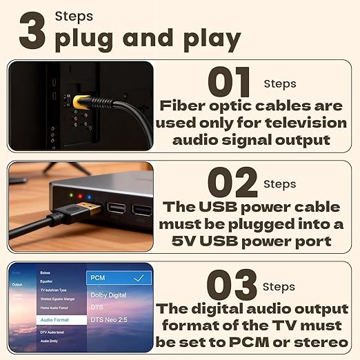 192KHz DAC Optical to RCA Converter,Optical Audio Cable to RCA Male Cable Adapter,Digital to Analog Audio Converter for HDTV, DVD, Set-top Boxes(Unidirectional from O-ptical to RC A Only) Cable -6.6FT
