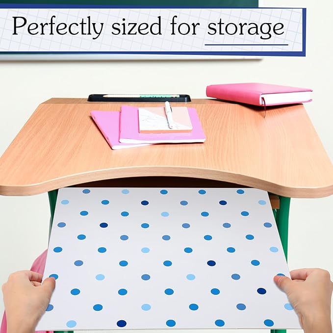 SATINIOR 24 Pcs Privacy Folders for Students, Desk Dividers for Classroom Testing, Student Privacy Boards Classroom Must Have, 12 Colors Study Panel for School Teacher Supplies(Stripe Style)