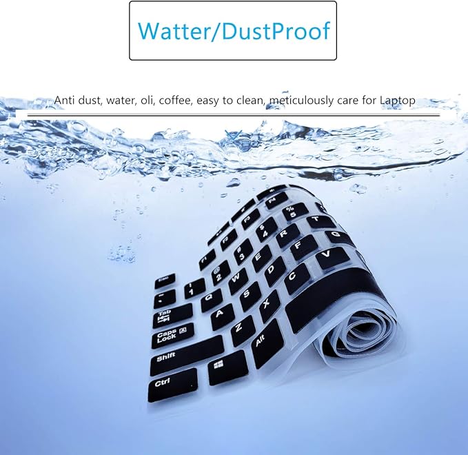 Keyboard Cover for K270 Wireless Keyboard, Logitech MK295 MK275 MK270 Wireless Keyboard Cover, Logitech K200 K260 K270 MK200 MK260 K270 K275 K295 Keyboard Cover Skin Protector -Black