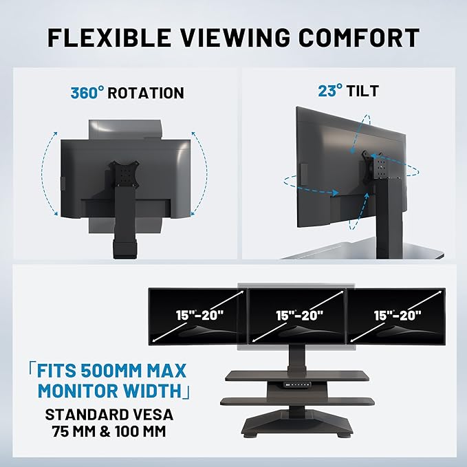 Compatible Triple Monitor Stand