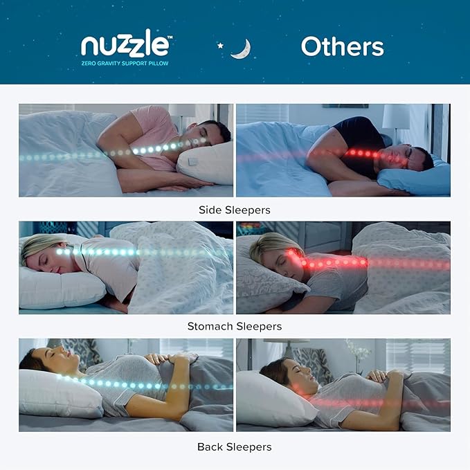 Nuzzle Queen Size Adjustable Firm Pillow – Hotel Luxury Neck Support, Height Adjust Soft Cooling Pillow for Back, Stomach or Side Sleepers-Home Gift