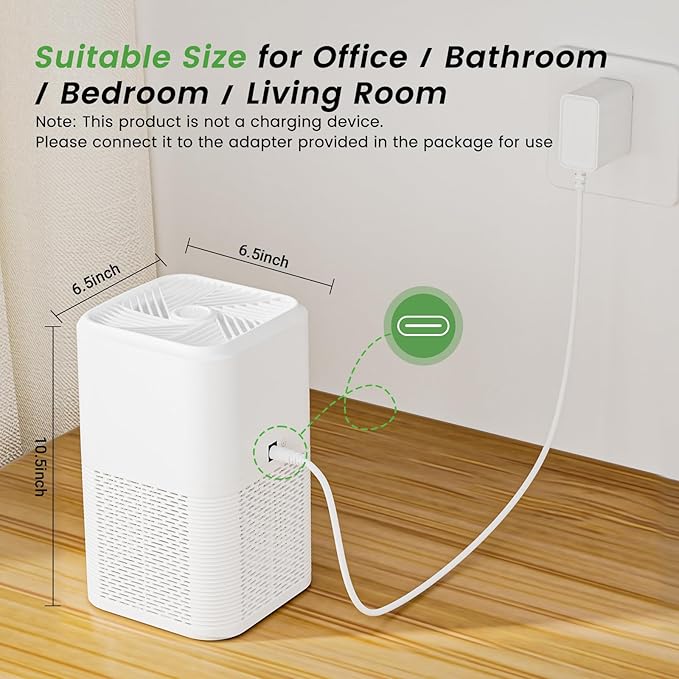 Air Purifiers for Home,H13 HEPA Large Room Up to 1750ft²,3-in-1 Filter with Sleep Mode,Air Purifier with Aromatherapy for Office,Living Room,Bedroom,Remove Smoke Odor,Home Pets,White