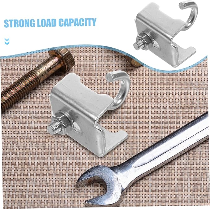 COHEALI 6pcs Durable Clamp Hooks for Efficient Warehouse Management Design for Stable Storage Wire Shelves Versatile Fixing