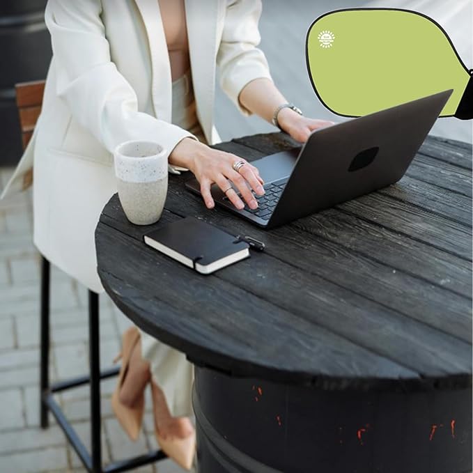 Cubicle Privacy Screen & Adjustable Desk Canopy, Office Partition Shade to Block Overhead Light & Reduce Monitor Glare, Portable Light Shield for Computer Monitors and Laptops (green)