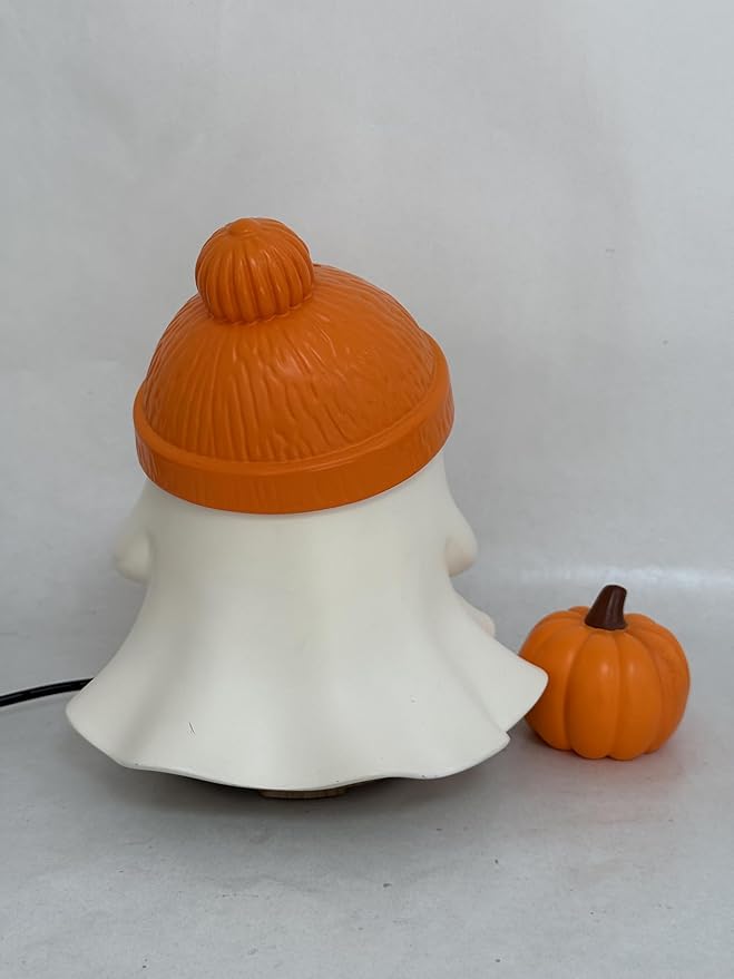 Fantasy Figurine-statue Cute Ghost Halloween Humidifier, USB Powered Portable Mini Cool Mist Humidifier with Pumpkin Decor, Small Air Humidifier for Bedroom, Desk, Office, Halloween Party Decorations