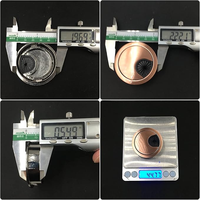 2 Inch Metal Desk Cable Grommet Hole Covers for Wires Cover Wire Insert Furniture Grommets Table Grommet(4 Pcs)