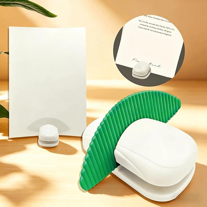 Document Holder for Typing - Document Stand for Desk When Typing,Portable Copies Stand Desktop Document Holder Stand for A4 Paper Documents Office Typing Reading (Green)